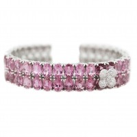 A 30 carat pink sapphire cuff - $5,295