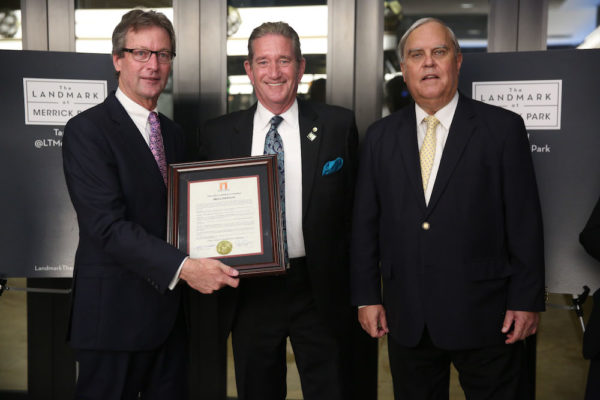Landmark CEO Ted Mundorff, John Allen, & Coral Gables Mayor Jim Cason