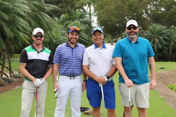 Andy Stephens, Bobby and Robert Santiago, Mike Owens - Low Net 2nd Wawa Green Sponsor